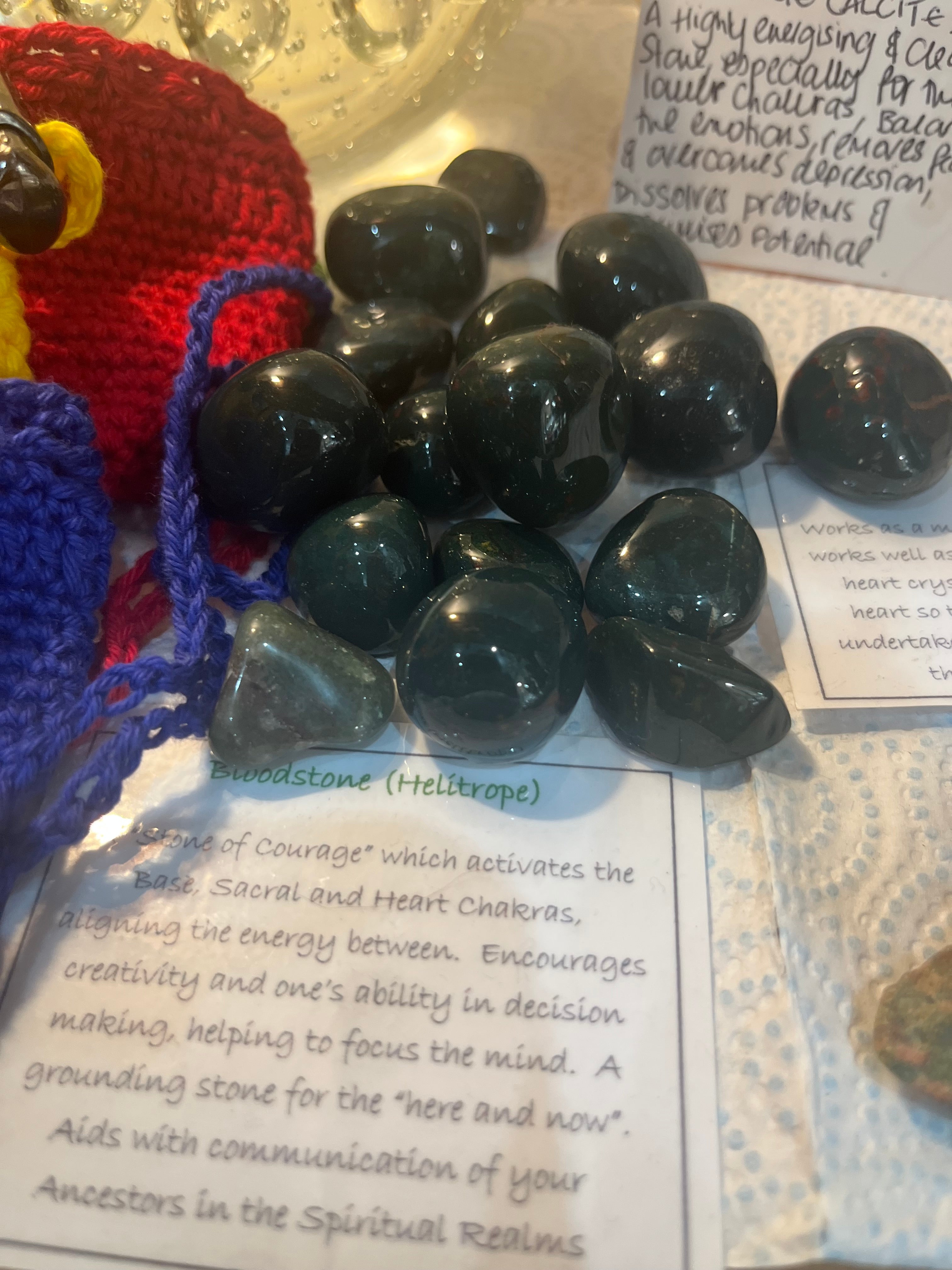 Bloodstone (Helitrope) Tumbled stones