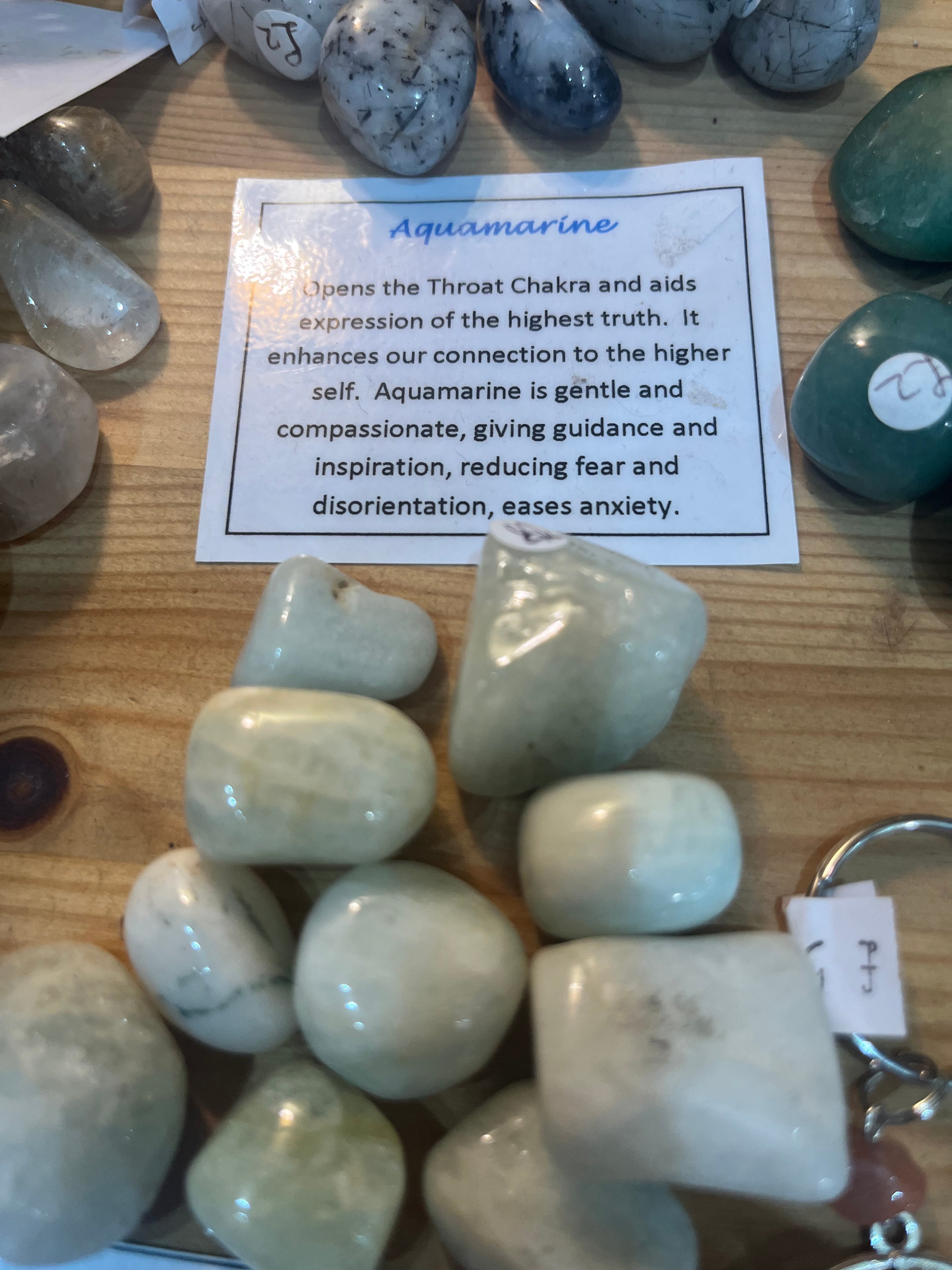 Aquamarine Tumbled stones