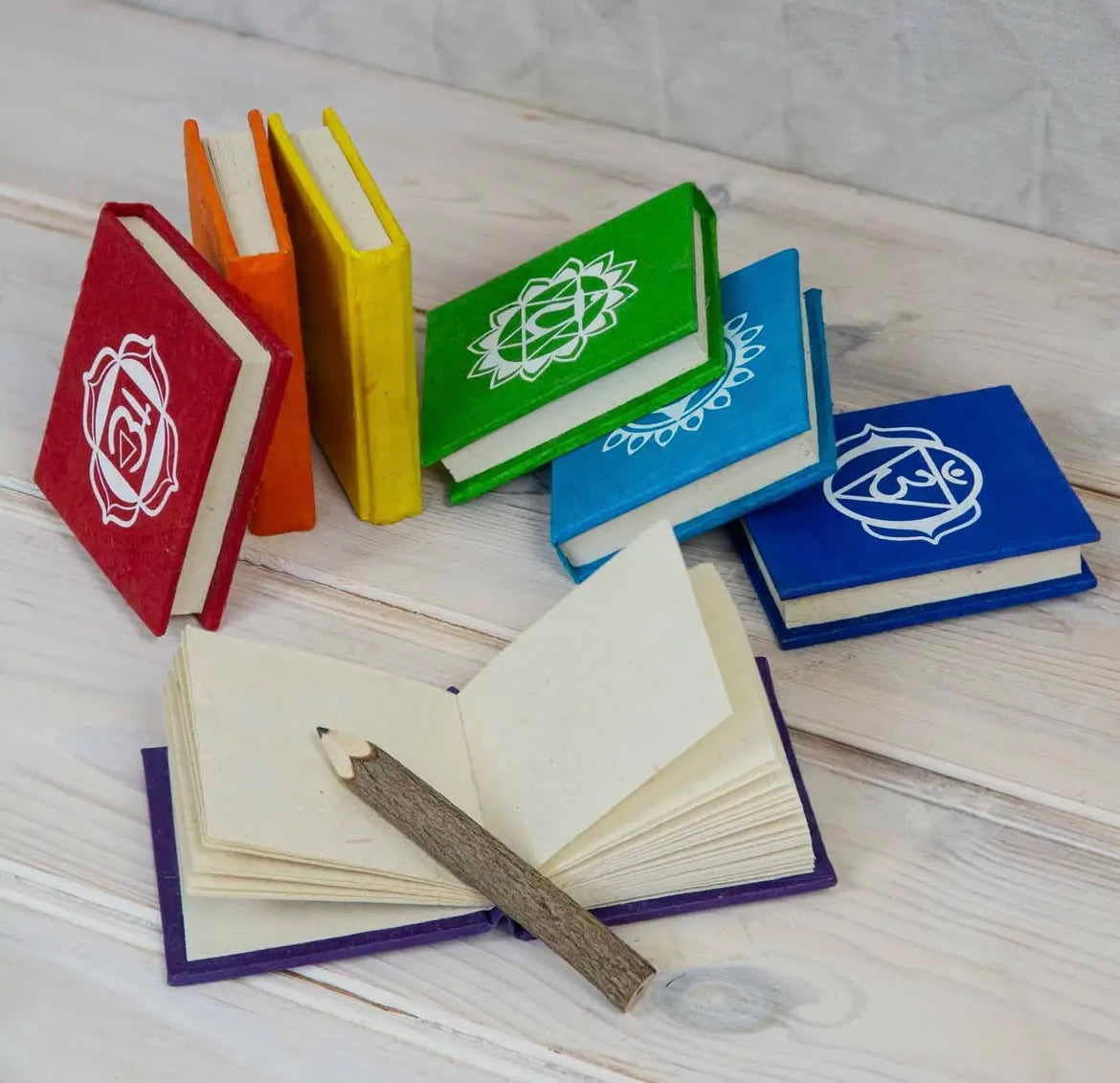 Chakra Hand Made Paper Mini Journals