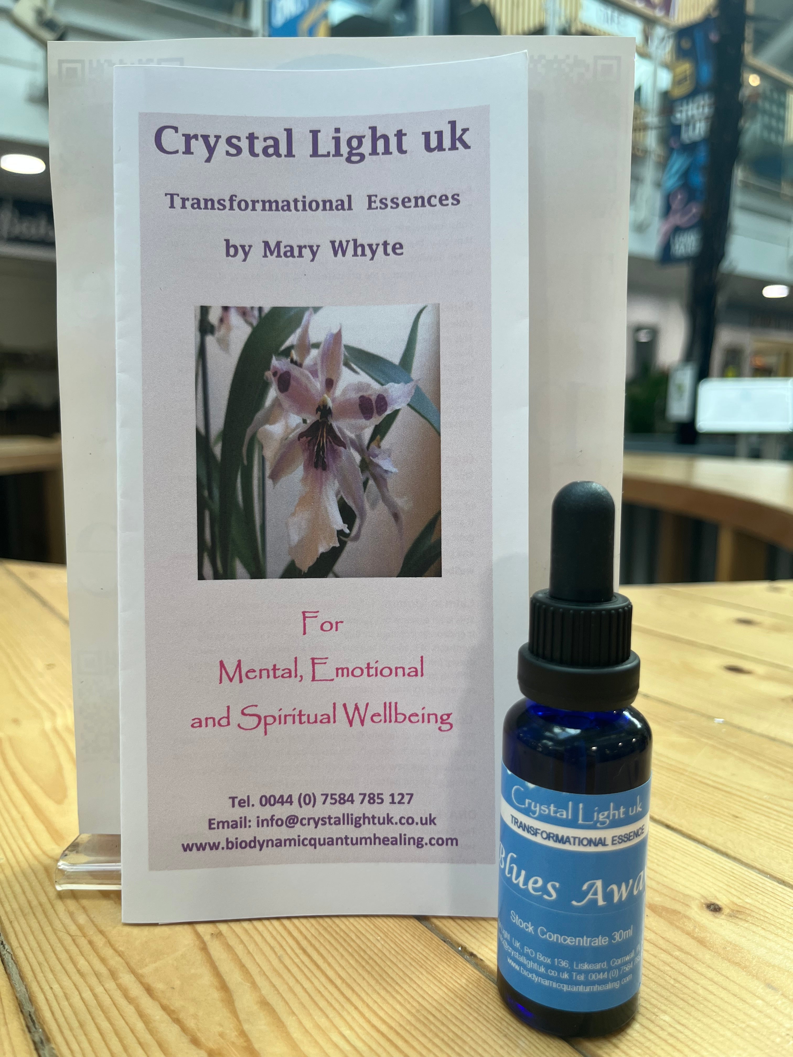 Crystal Light uk - Blues Away - Transformational Essence 30ml