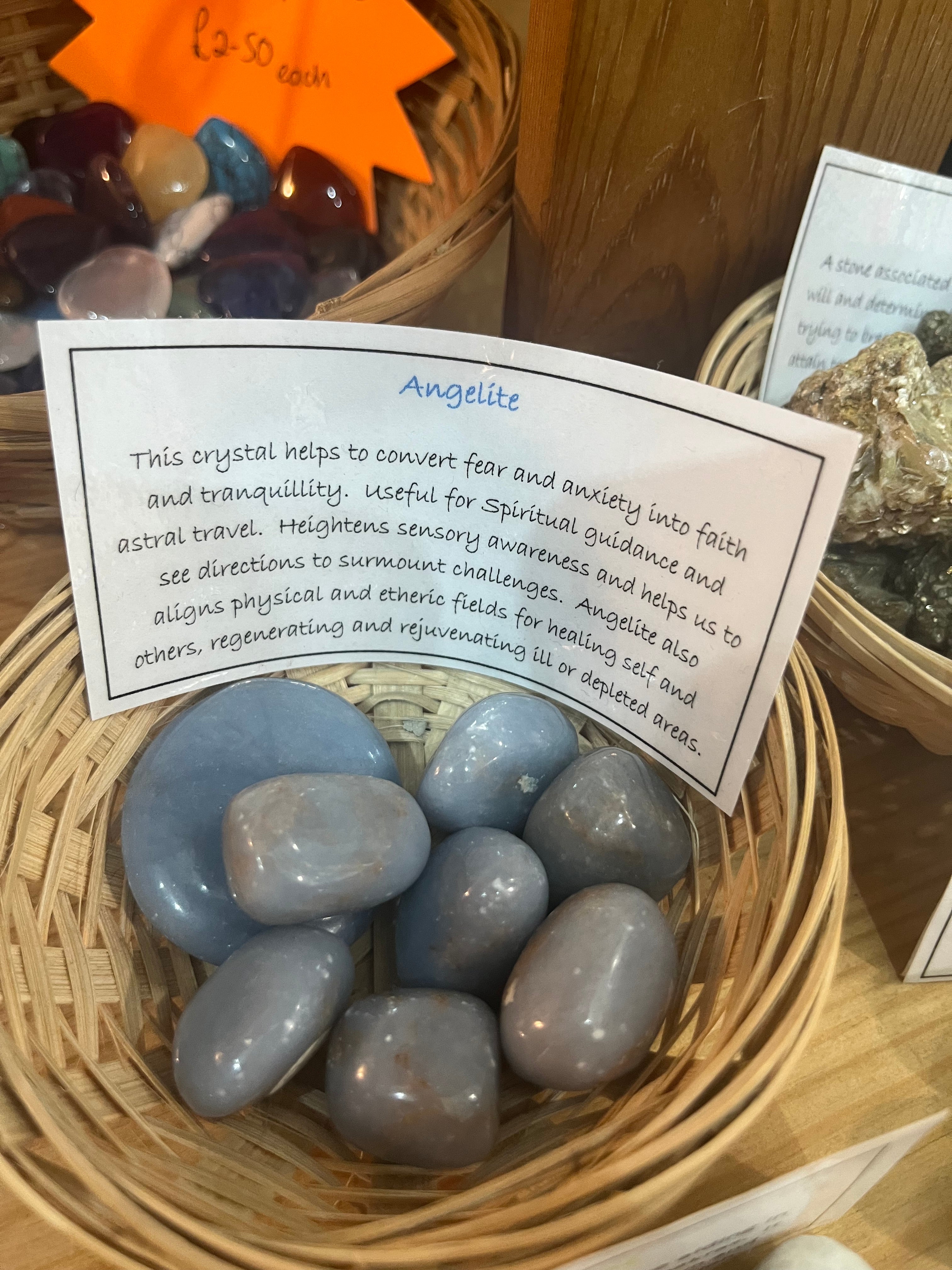 Angelite Tumbled Stones
