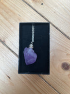 Raw Amethyst Pendant