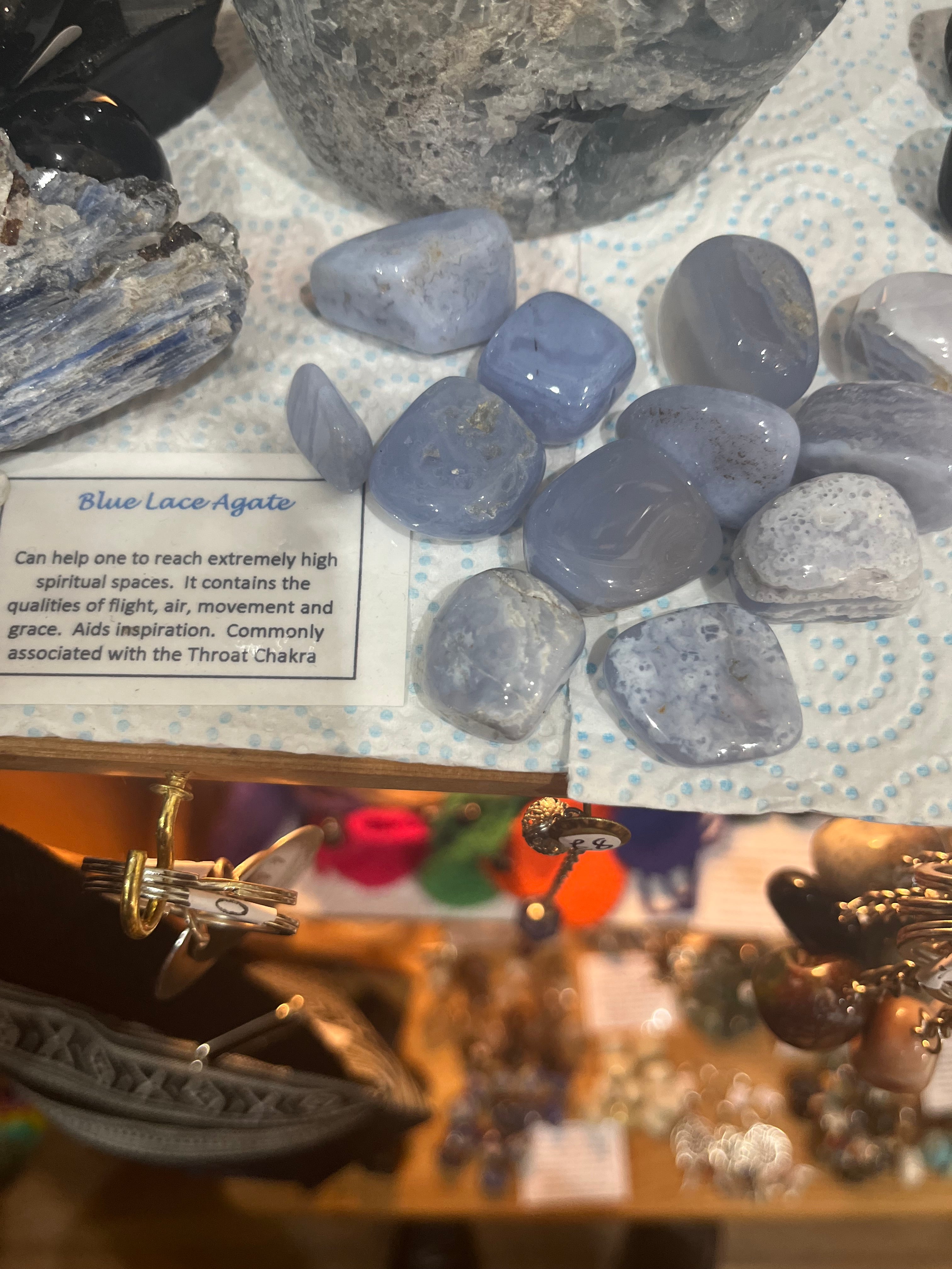 Blue Lace Agate Tumbled stones