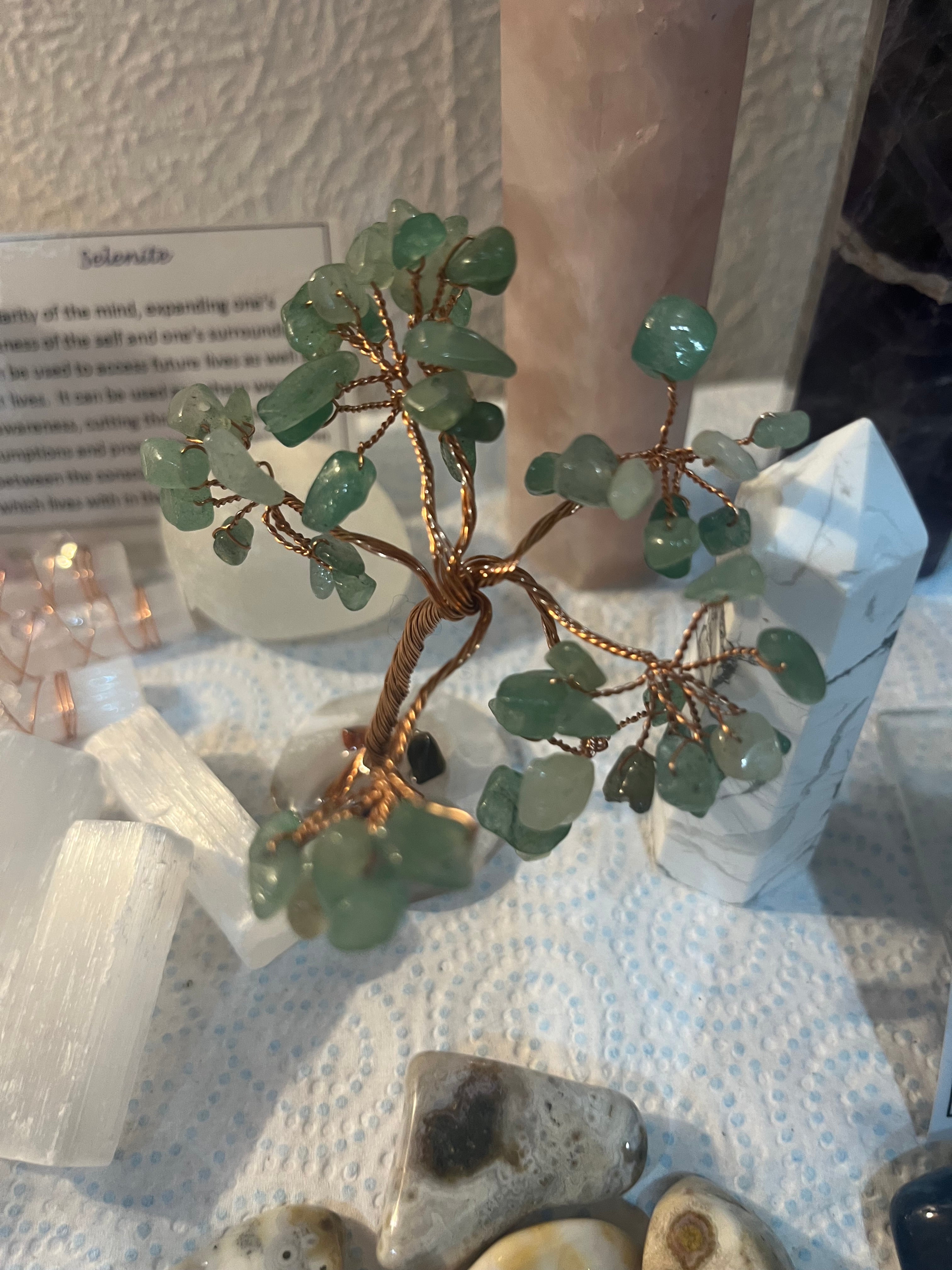 Green Aventurine & Copper Tree