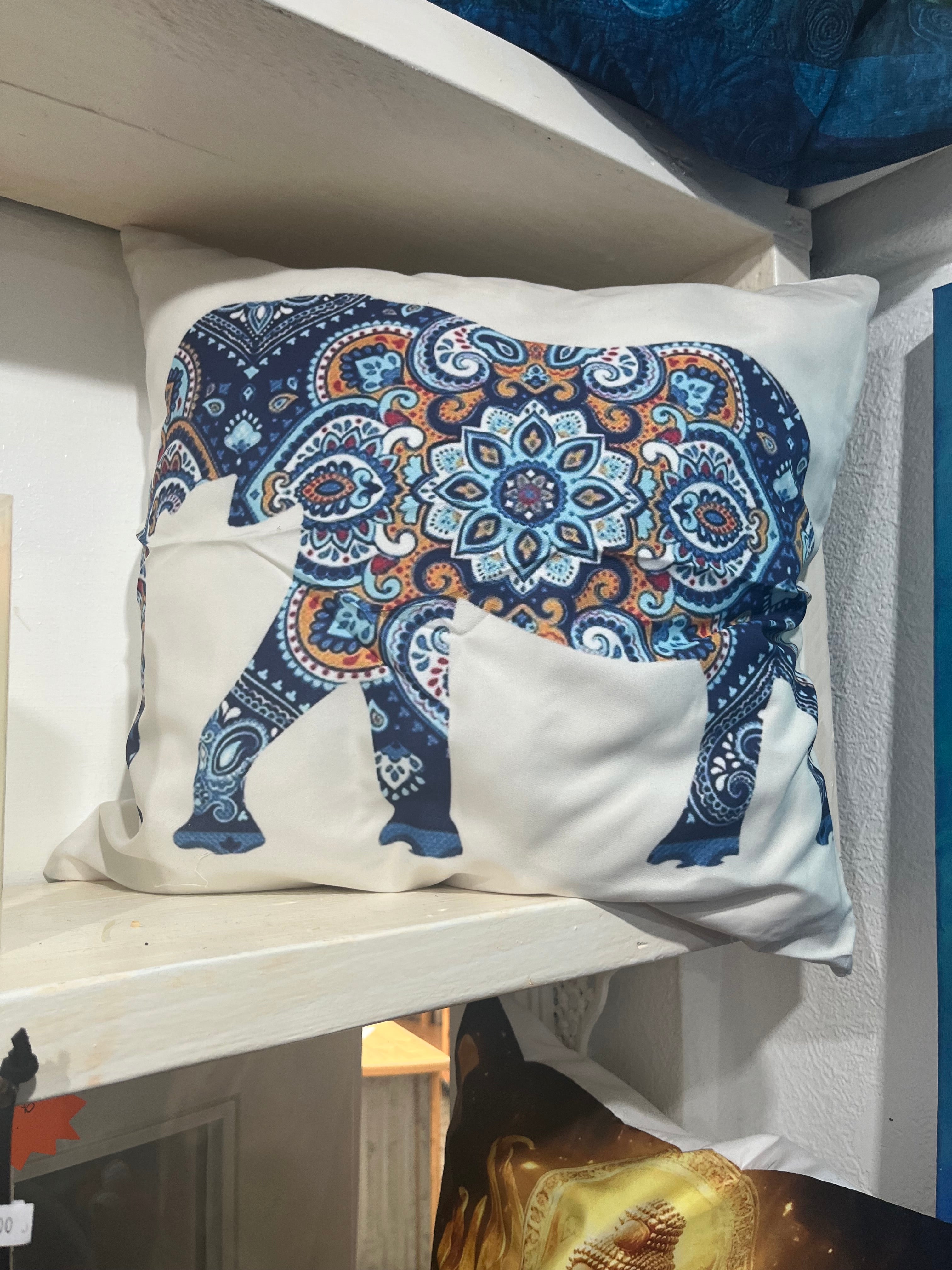 Elephant Print Cushion