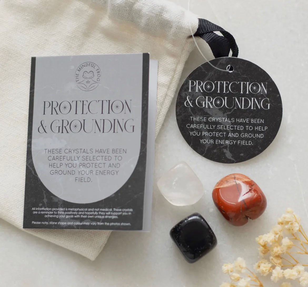 Protection & Grounding Crystal Healing Set