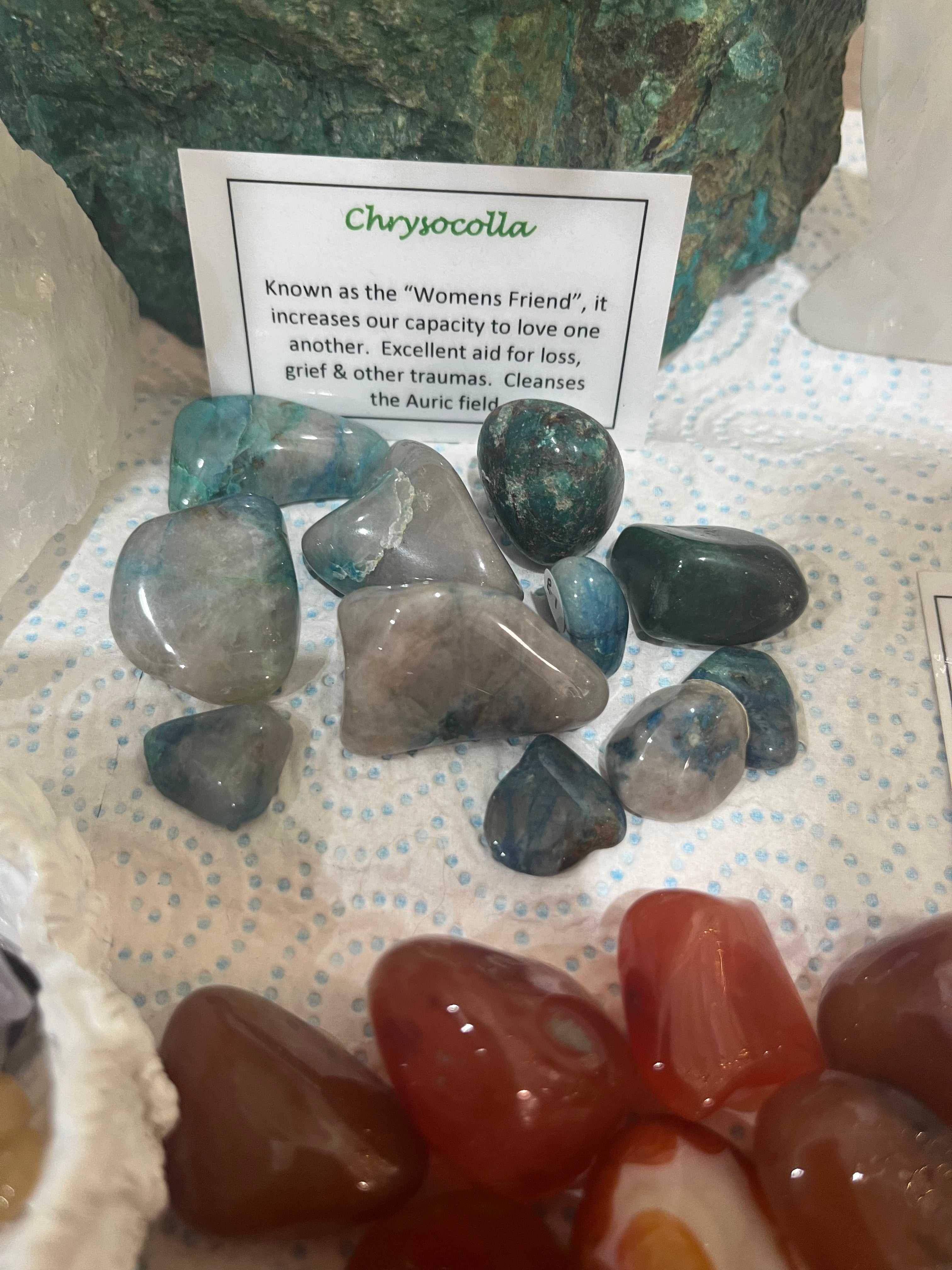 Chrysocolla Tumbled Stones