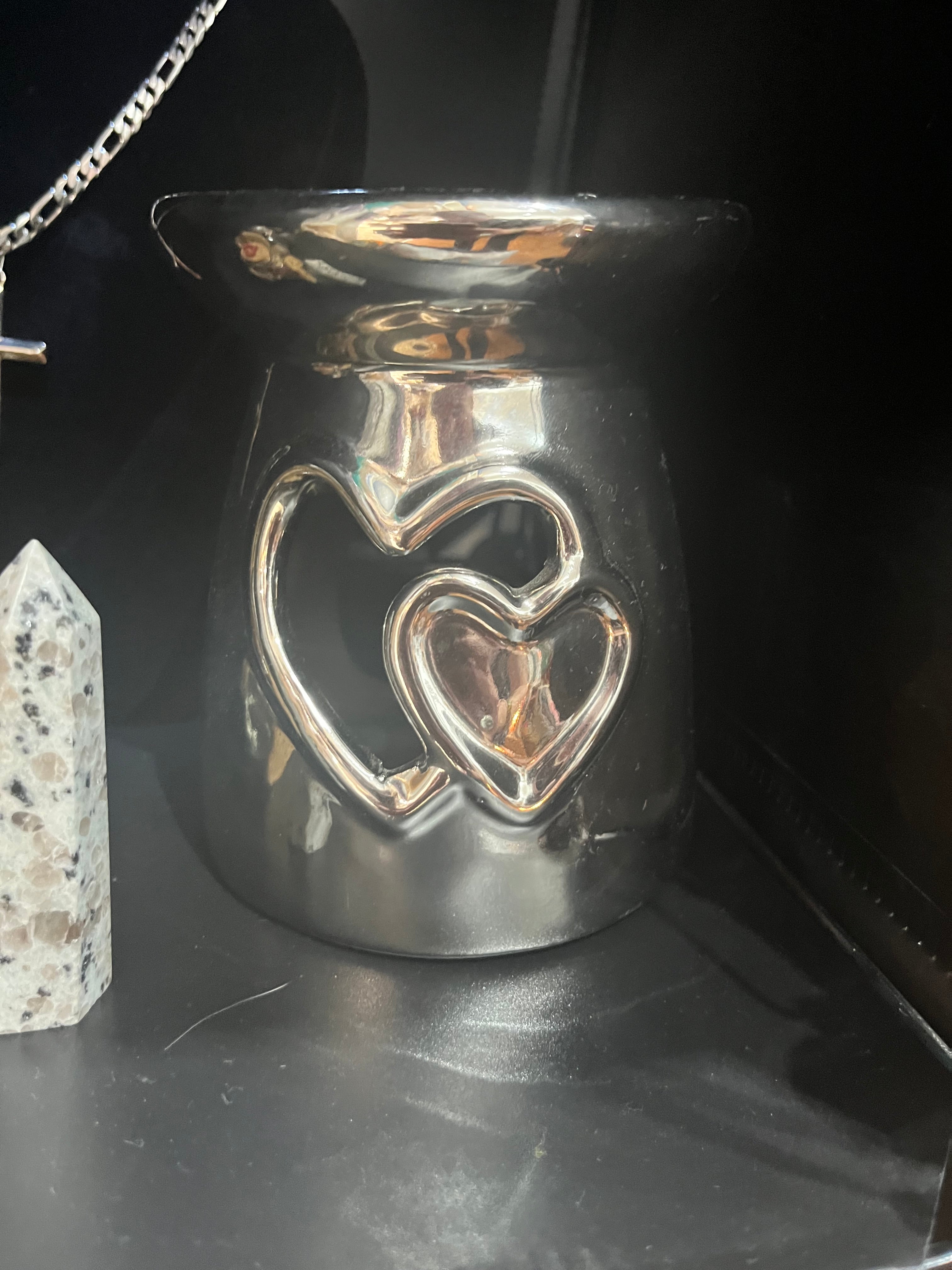 Silver/Grey Large Oil Burner