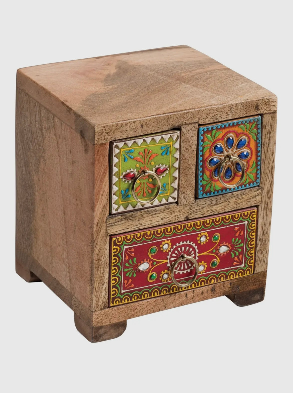 Sankalaka Hand Painted Indian 3
Drawer Chest
