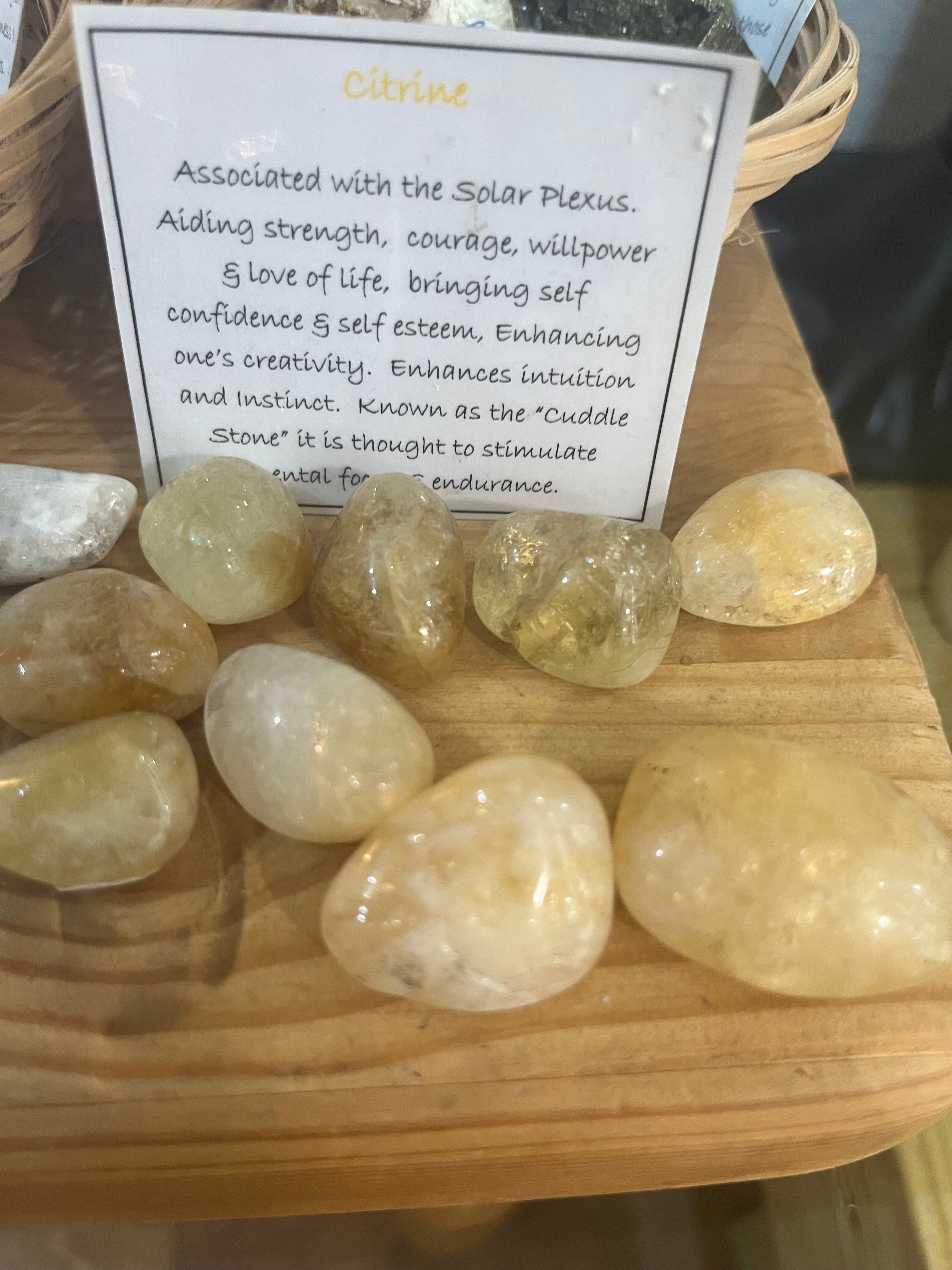 Citrine Tumbled stones