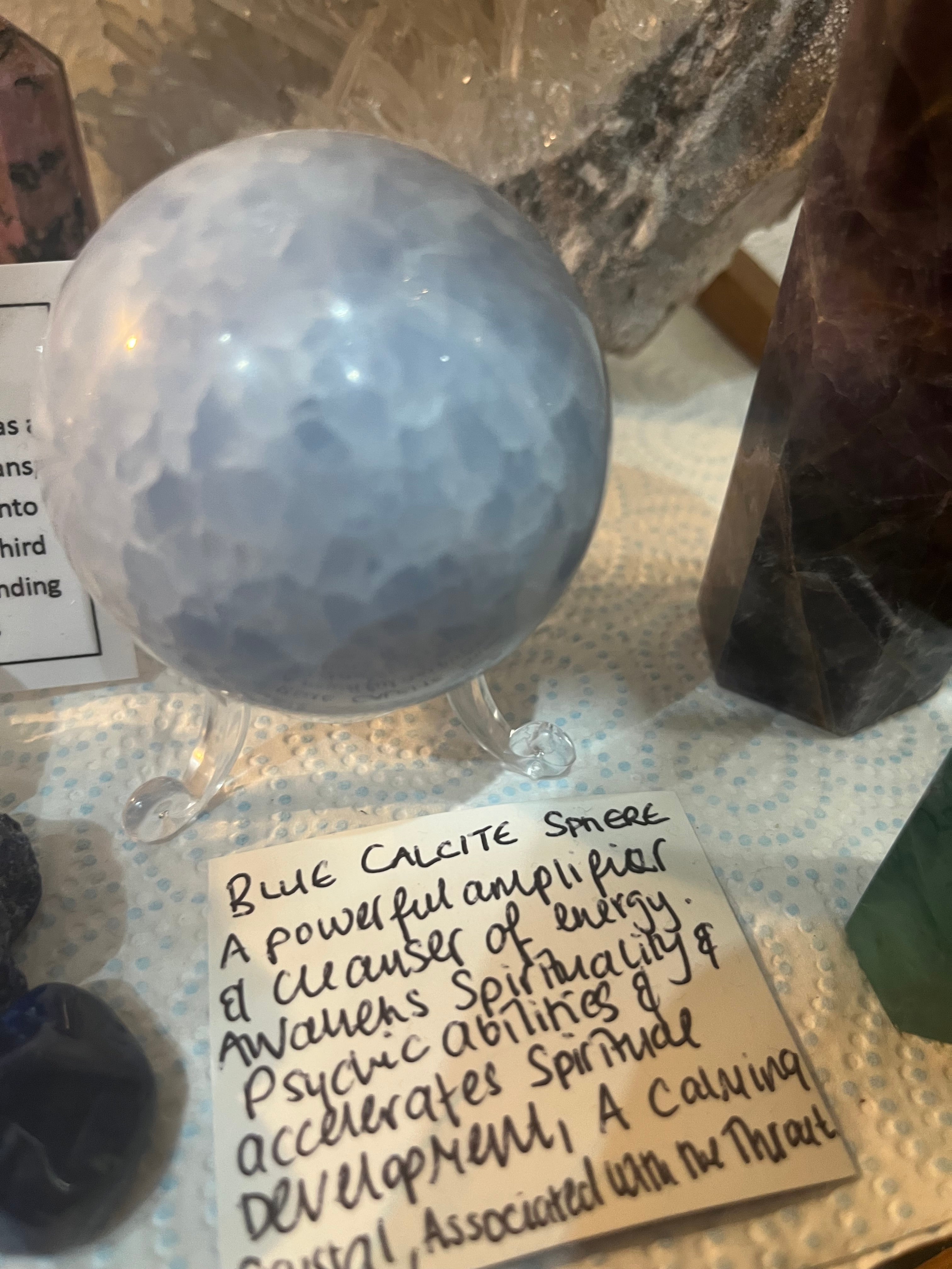 Blue Calcite Sphere