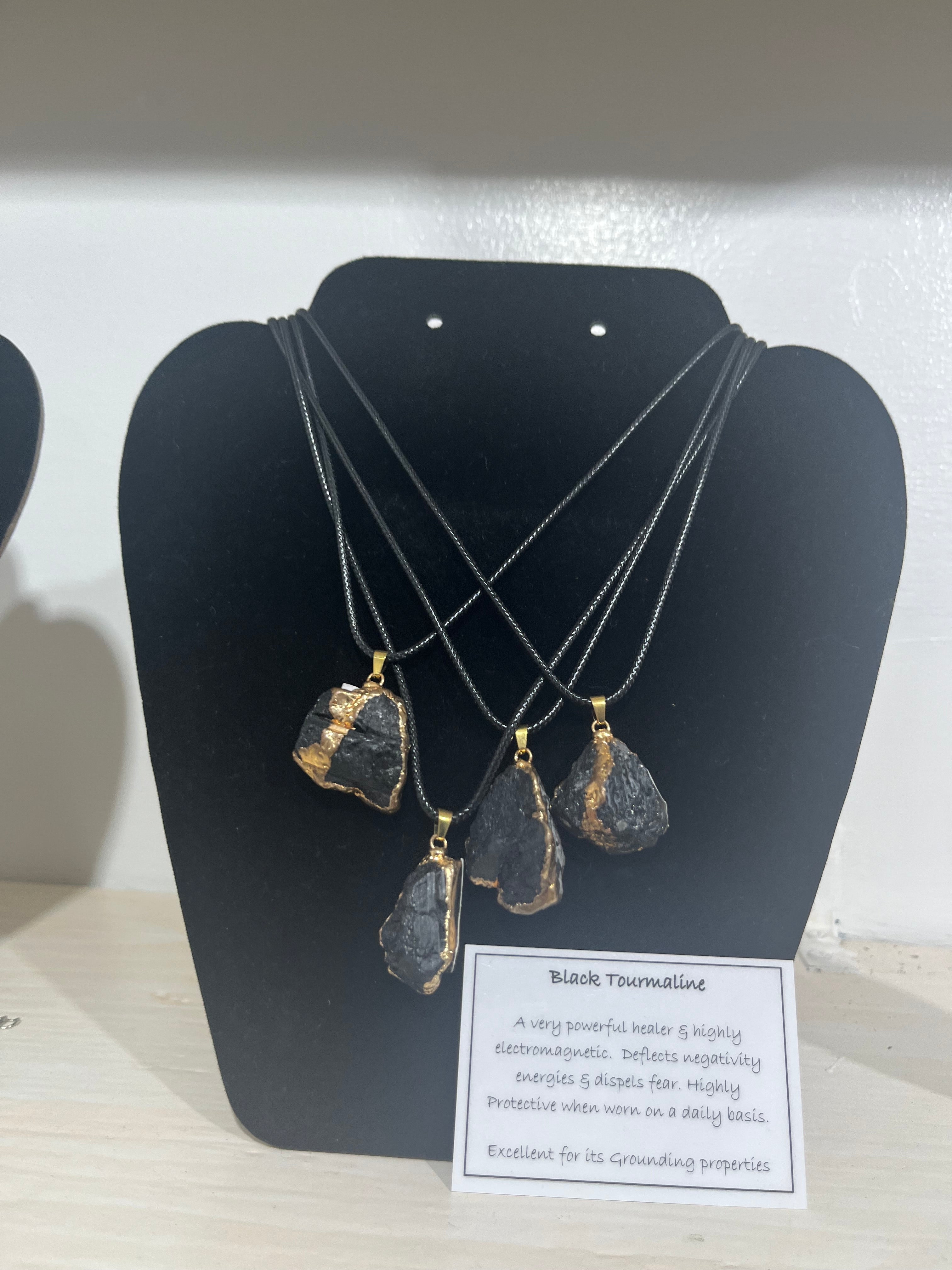 Black Tourmaline Pendants