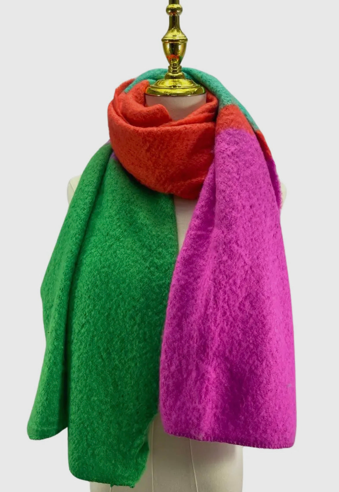 Pink, Green & Orange Scarf