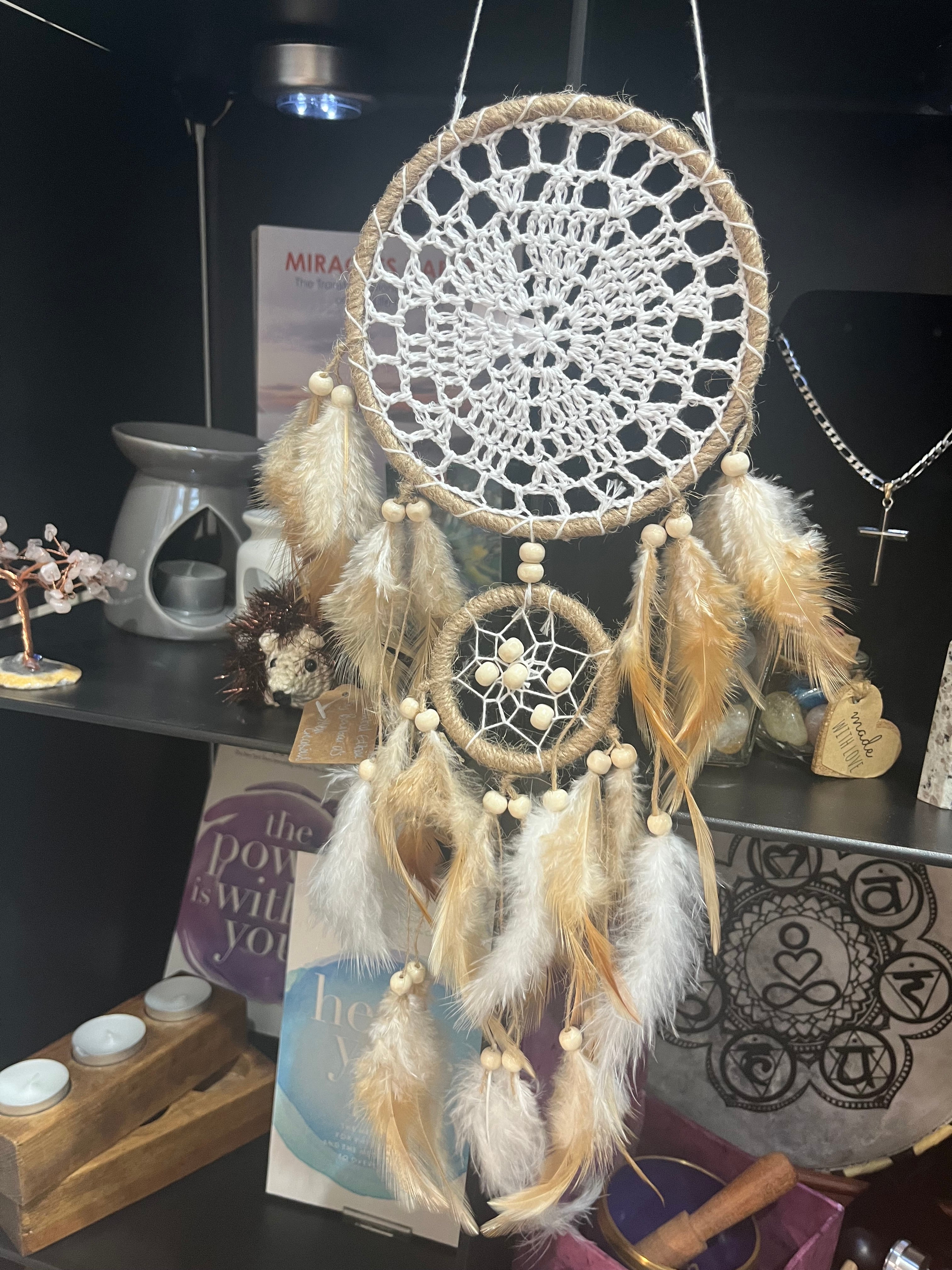 Beige & White Dream Catcher
