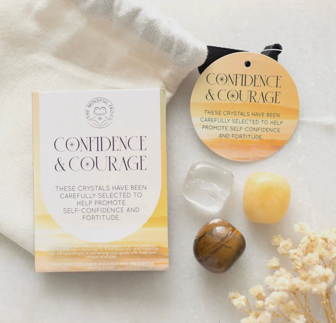 Confidence & Courage Crystal Healing Set