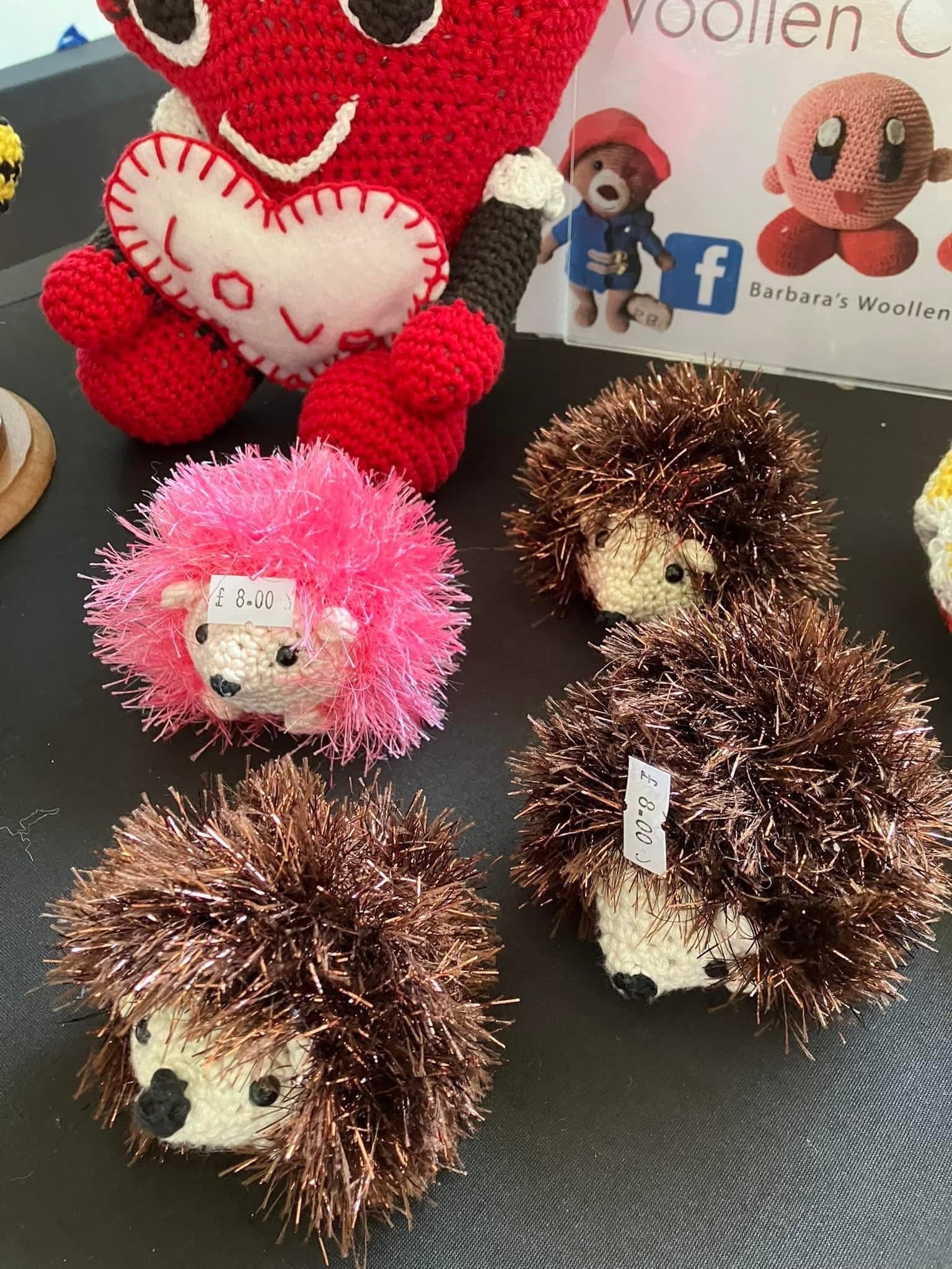 Crochet Brown Hedgehogs