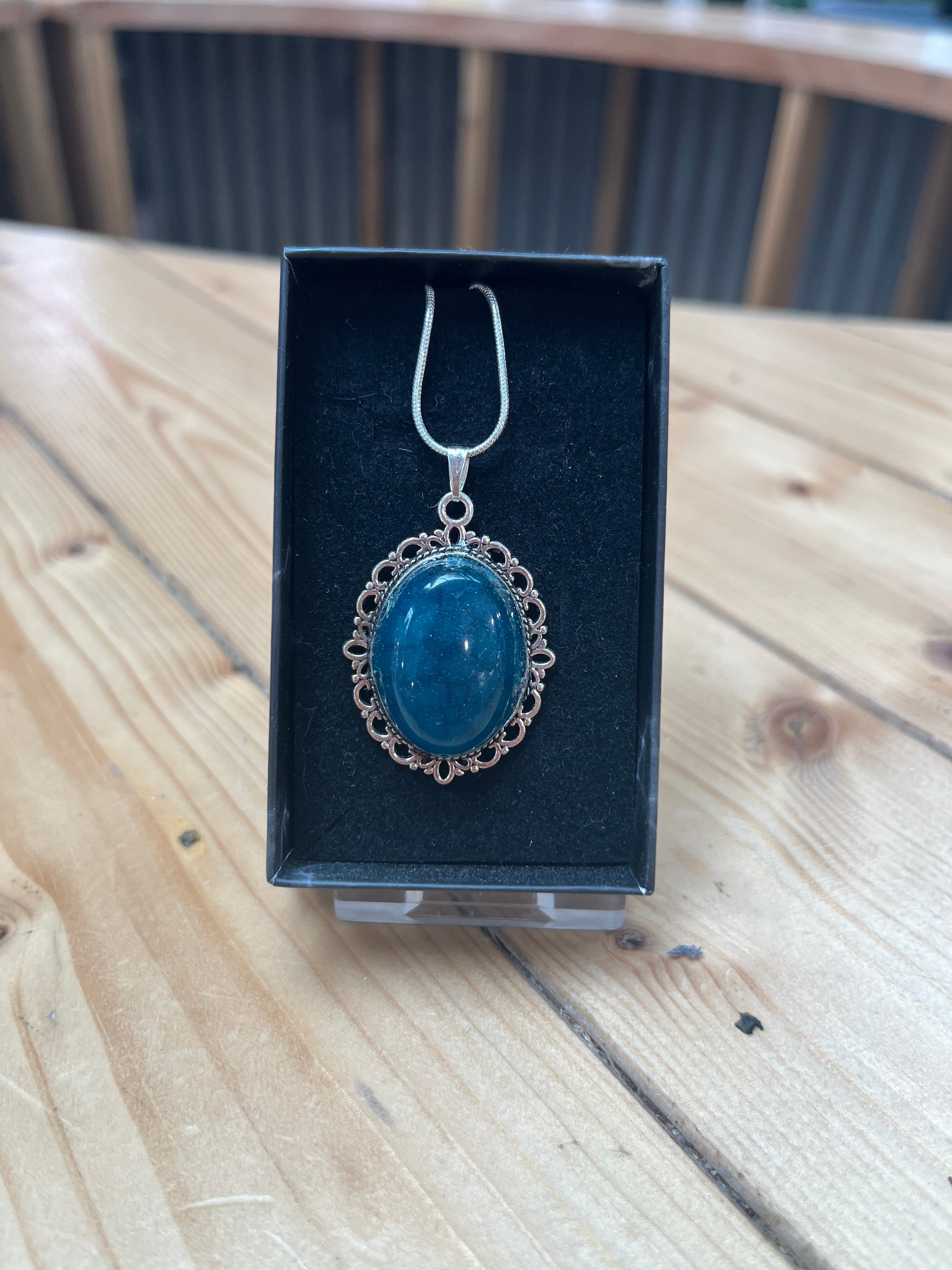 Blue Agate Pendant