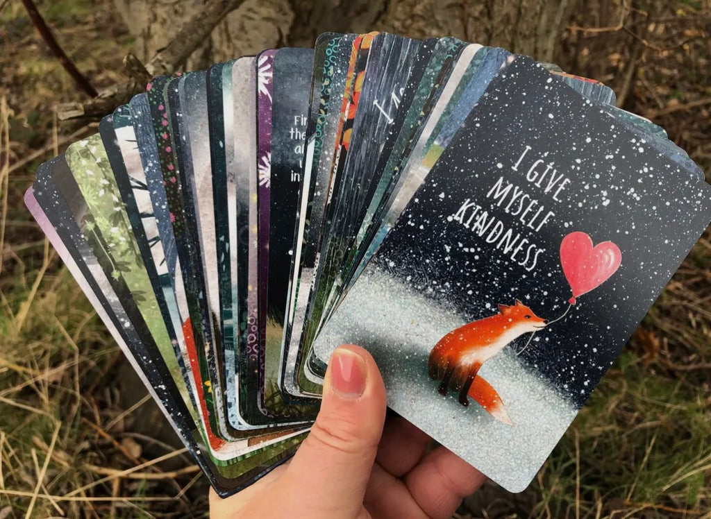 Fox Under the Moon - Affirmation Cards