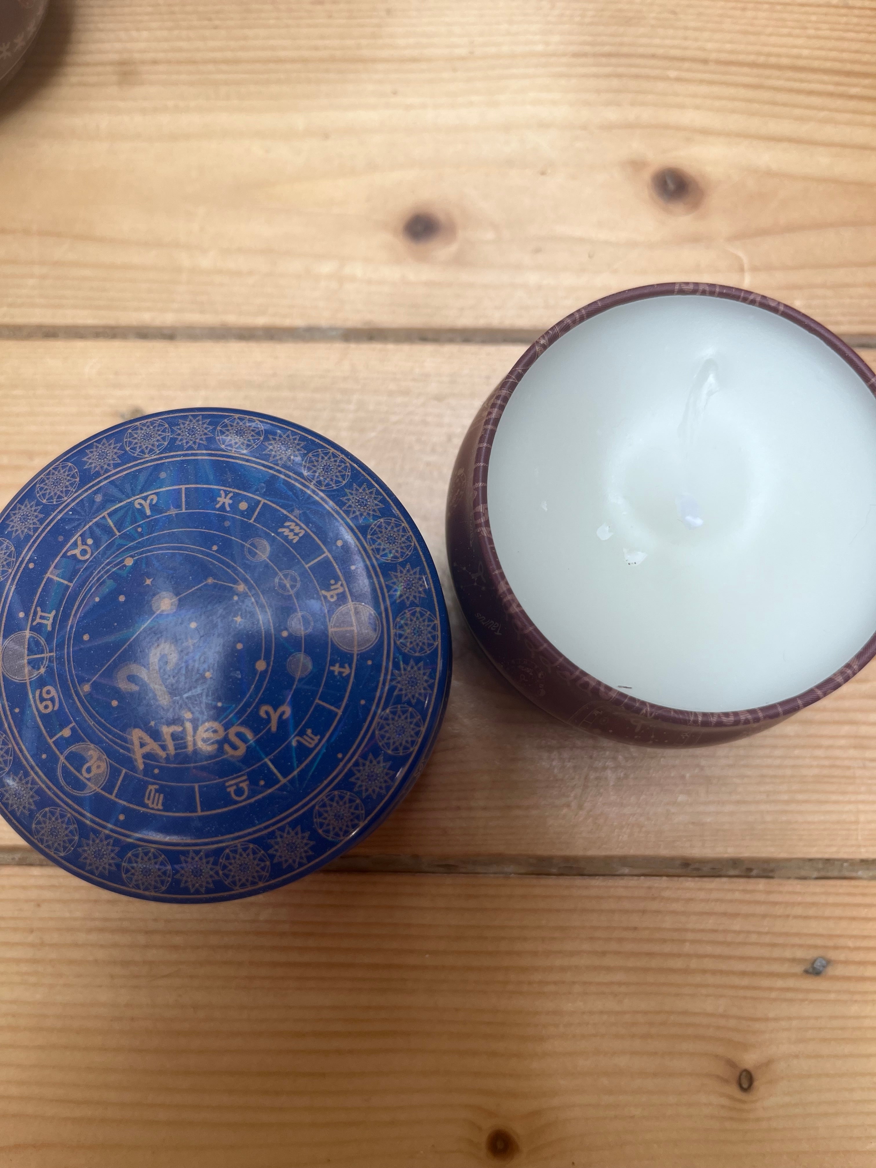 Aries - Healing Crystal Candle