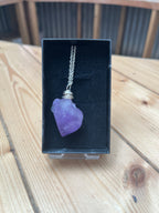 Raw Amethyst Pendant