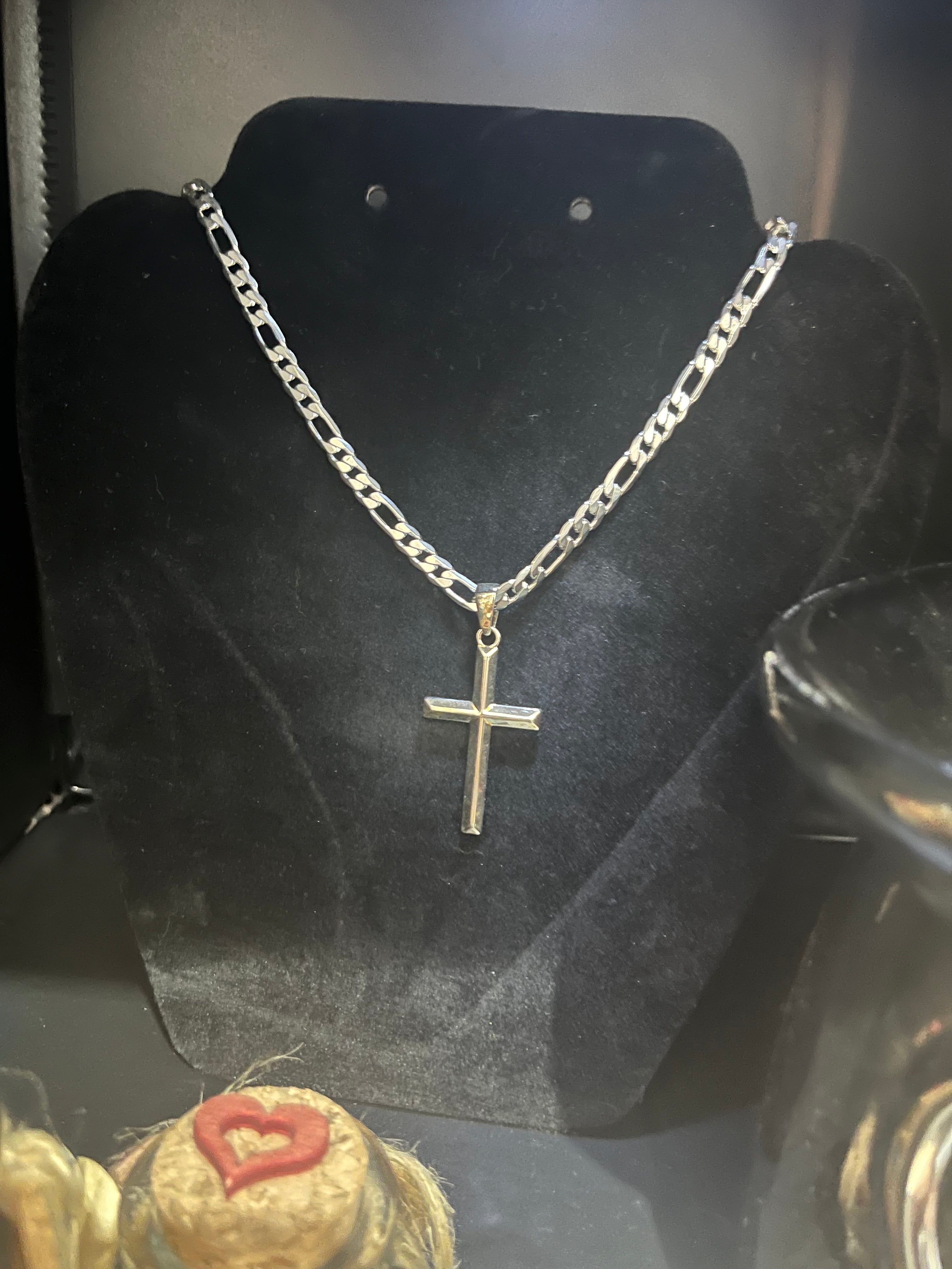 Silver Plated Cross Necklace