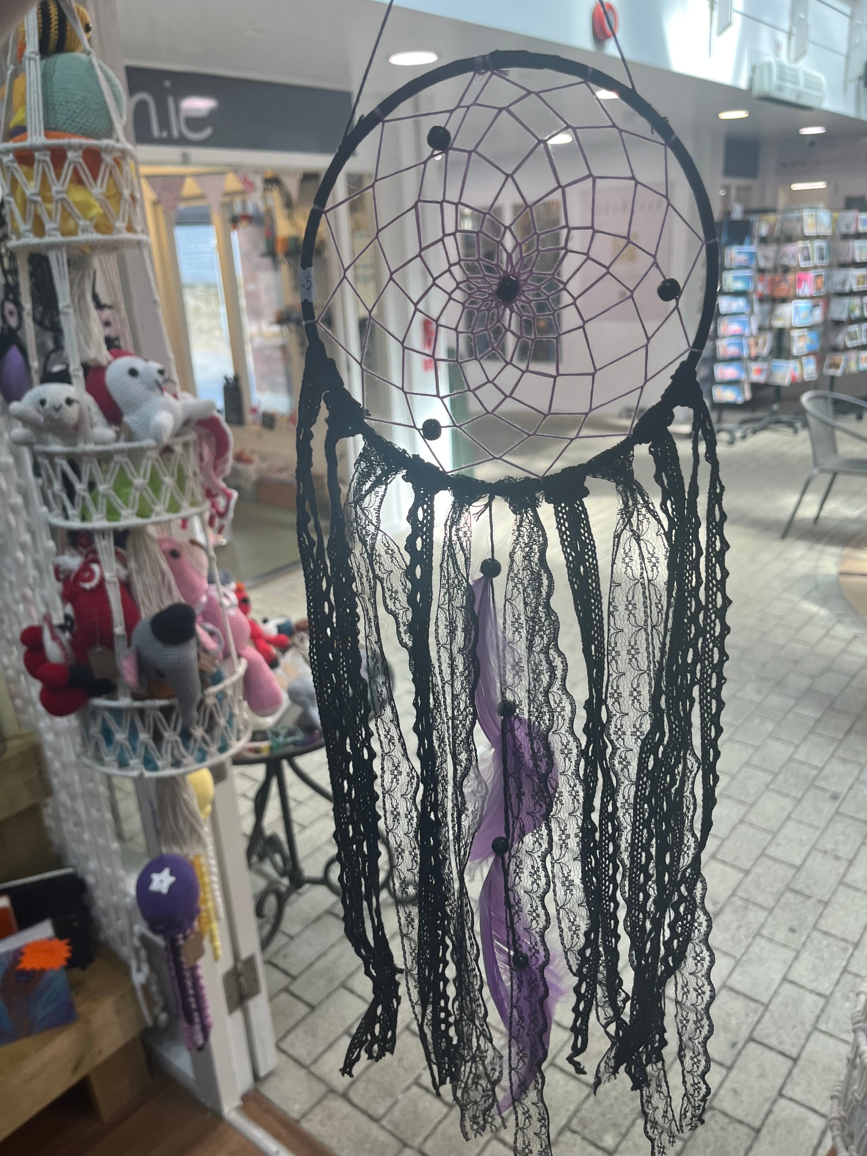 Black and Purple Lace Dream Catcher
