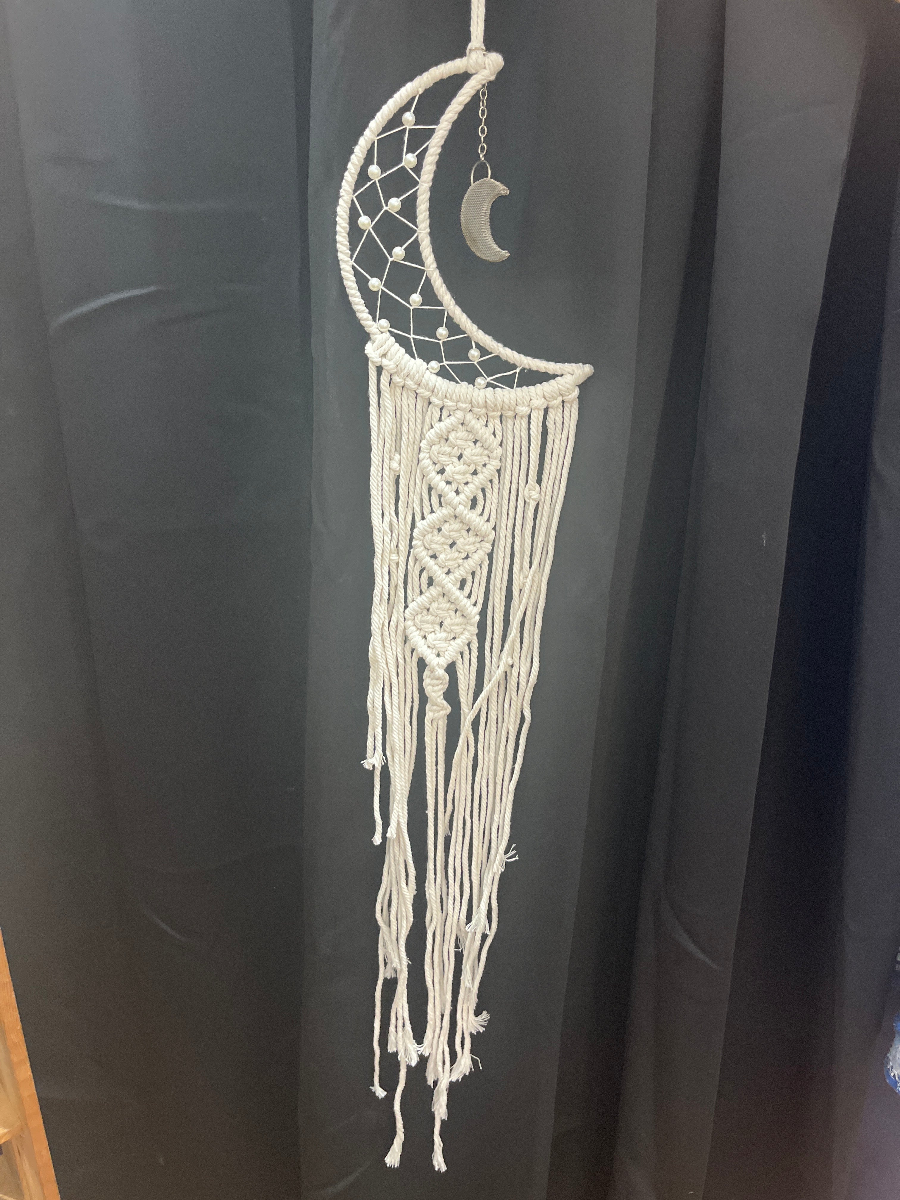 Macrame Moon Dream Catcher