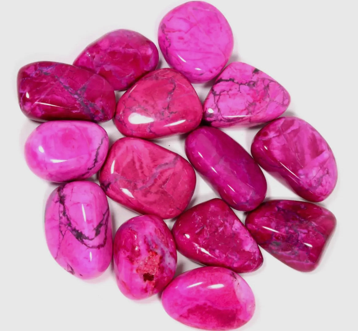 Pink Howlite Tumble Stones